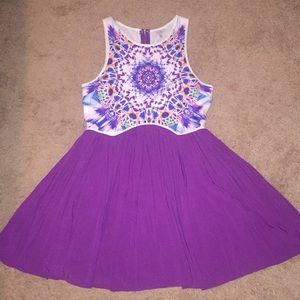 Tobi size small multi colored mini dress
